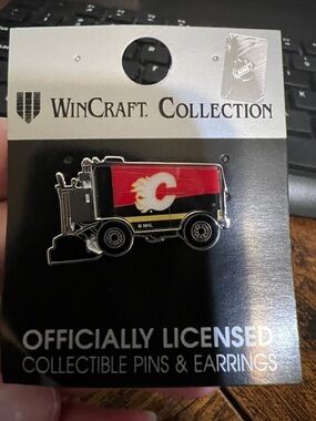 Wincraft Calgary Flames Zamboni Enamel Pin - Red, Black & Gold